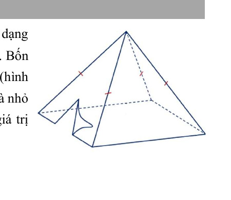 Lều dạng hình chóp tứ giác đều