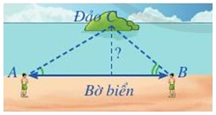 Sơ đồ đo khoảng cách từ đảo đến bờ